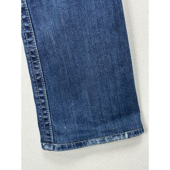 Miss Me Jeans Boot Cut Size 30 JP6220B Fleur de Lis Embellished Pocket Cowgirl - Picture 15 of 16